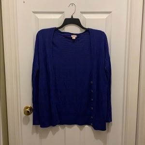 Blue cardigan